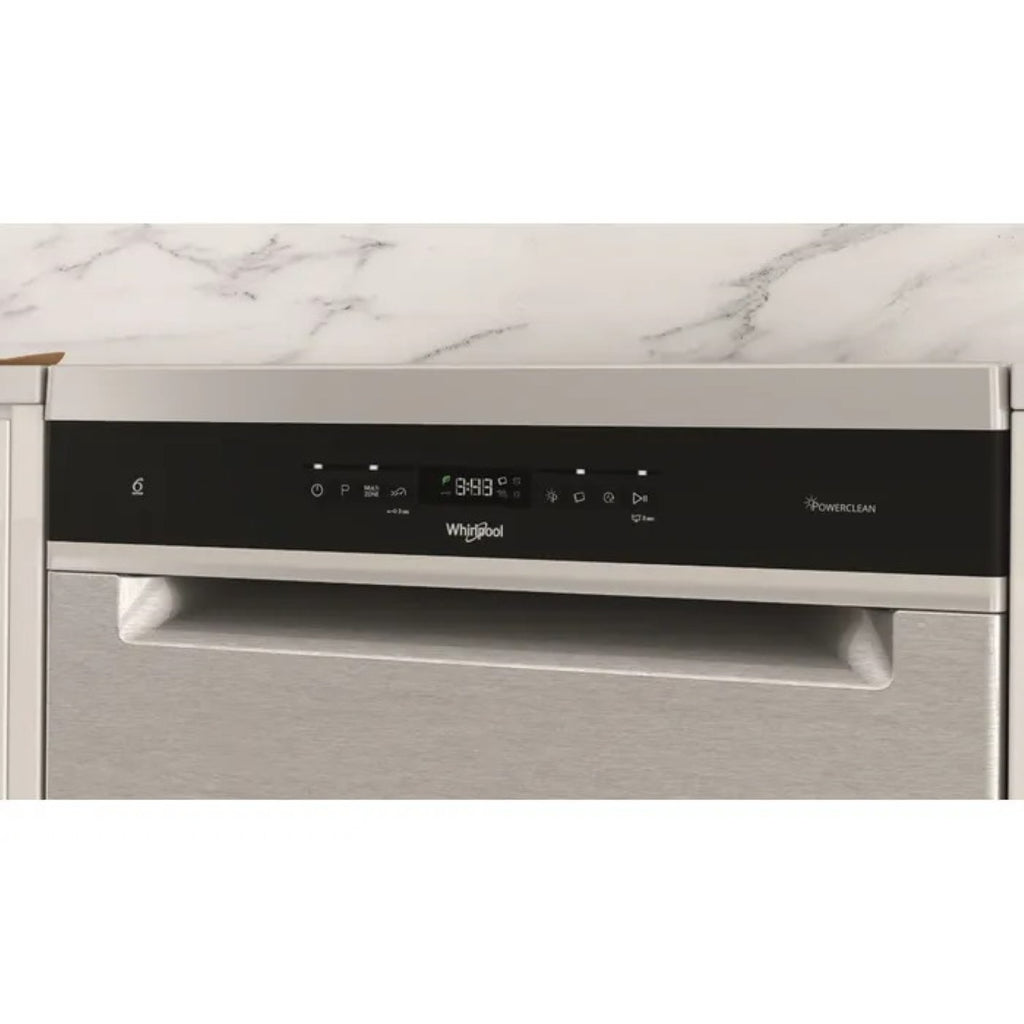 WHIRLPOOL WH6FC14BN70X Lave-vaisselle pose libre 60 cm - 14 couverts - Inox - Classe C