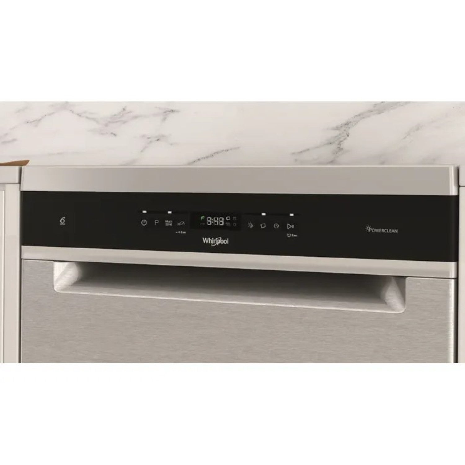 WHIRLPOOL WH6FC14BN70X Lave-vaisselle pose libre 60 cm - 14 couverts - Inox - Classe C