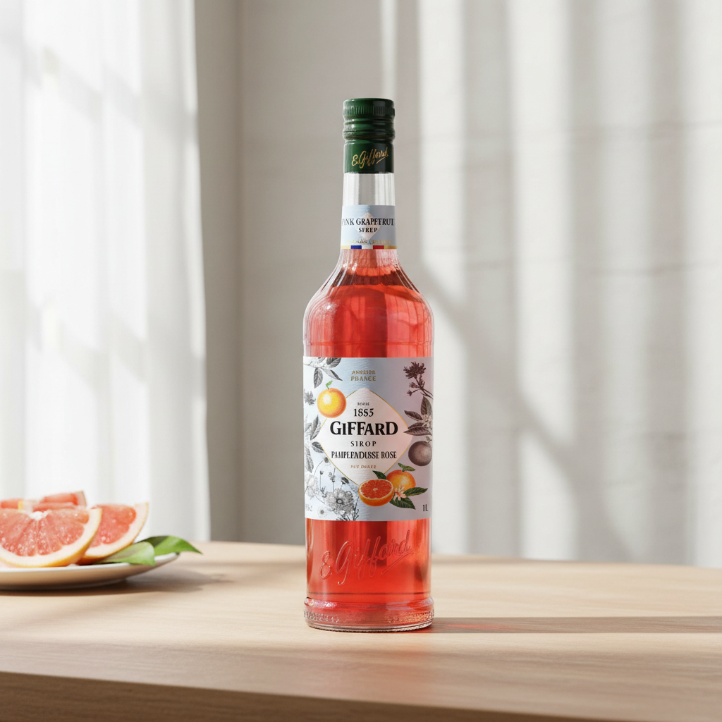 GIFFARD Sirop pamplemousse rose pur sucre - 1 L