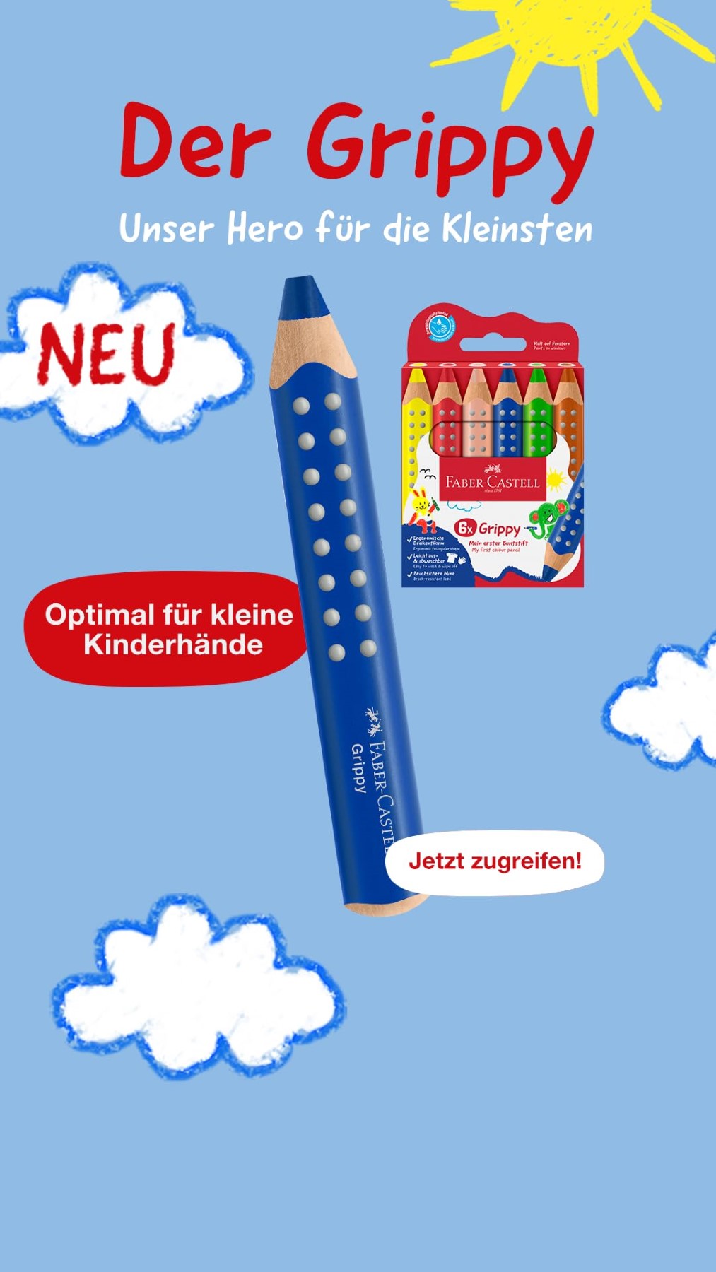 Faber-Castell Grippy Taille-crayon simple
