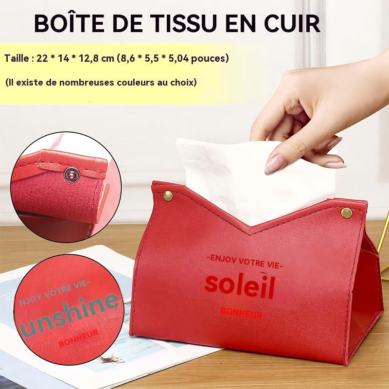 JORDAN&JUDY Lot de 2 boîtes à mouchoirs en forme de V - Rouge