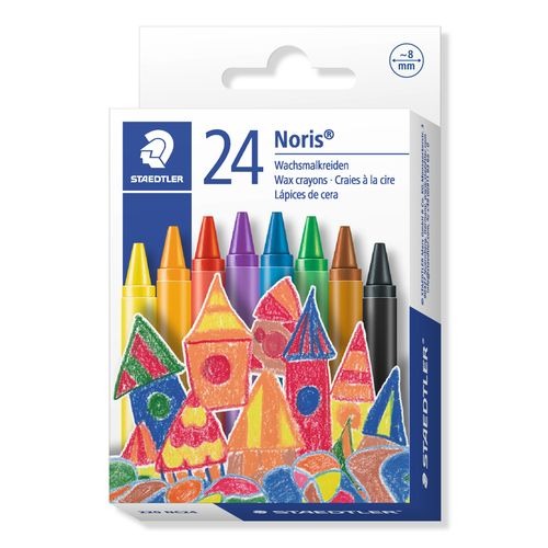 STAEDTLER crayons de cire Noris 220 24 couleurs assorties