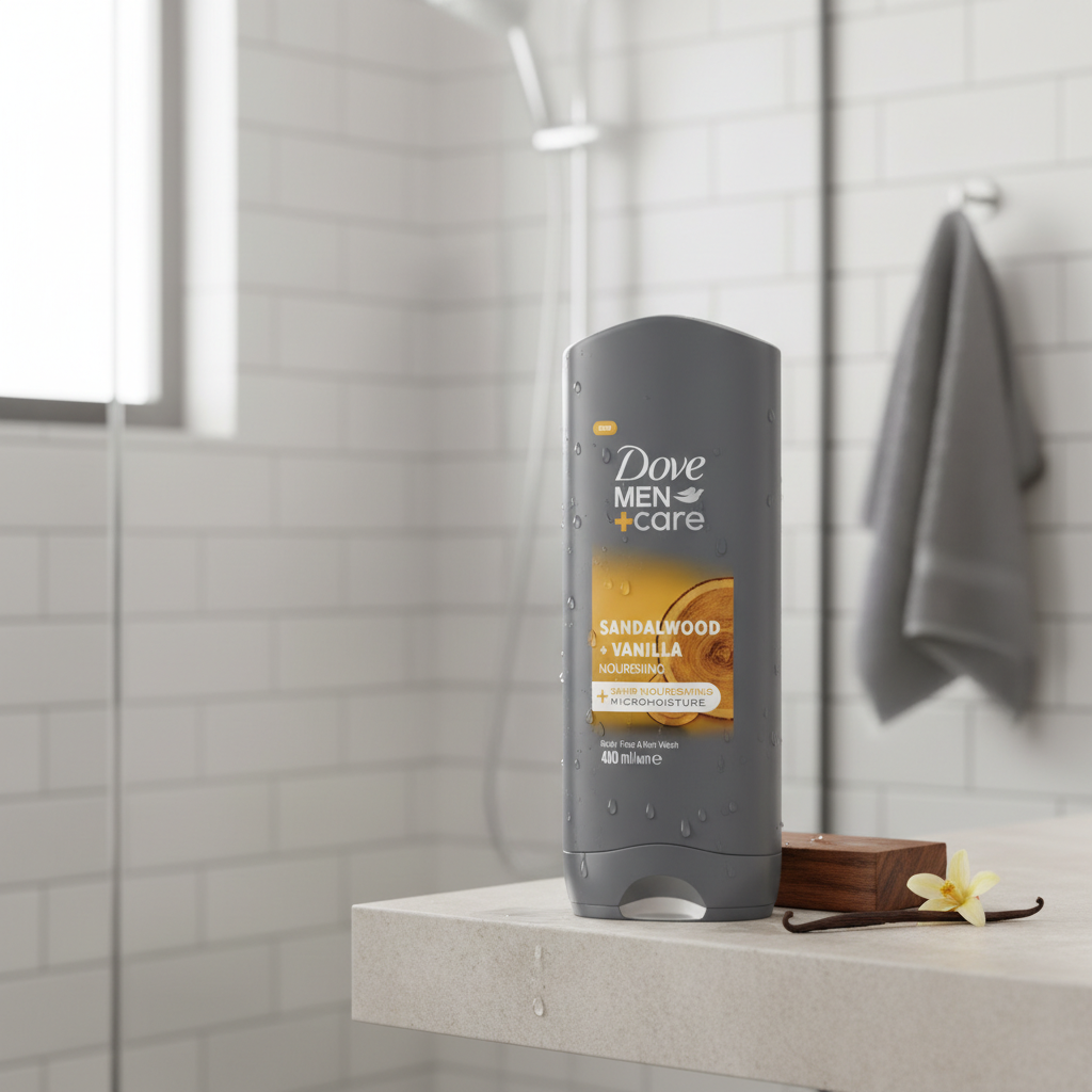 DOVE Men+Care - Gel douche Bois de santal et vanille - 400 ml