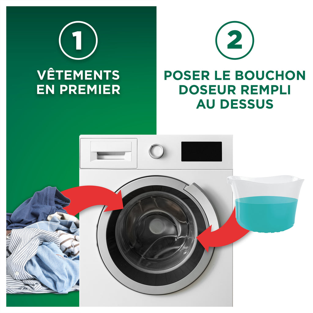 ARIEL Lessive liquide Alpine 40 lavages 1,8L