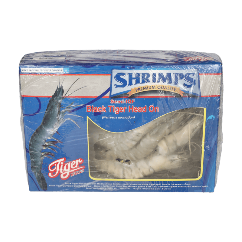 Crevettes Black Tiger HOSO 16/20 Semi IQF - 1 kg