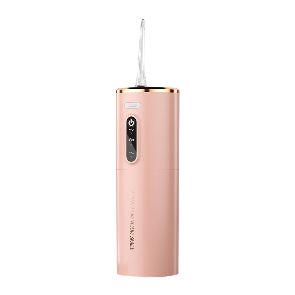 Rushi R-B31A Hydropulseur électrique, Réservoir d'eau de 280 ml, Batterie de 1200 mAh, Rose