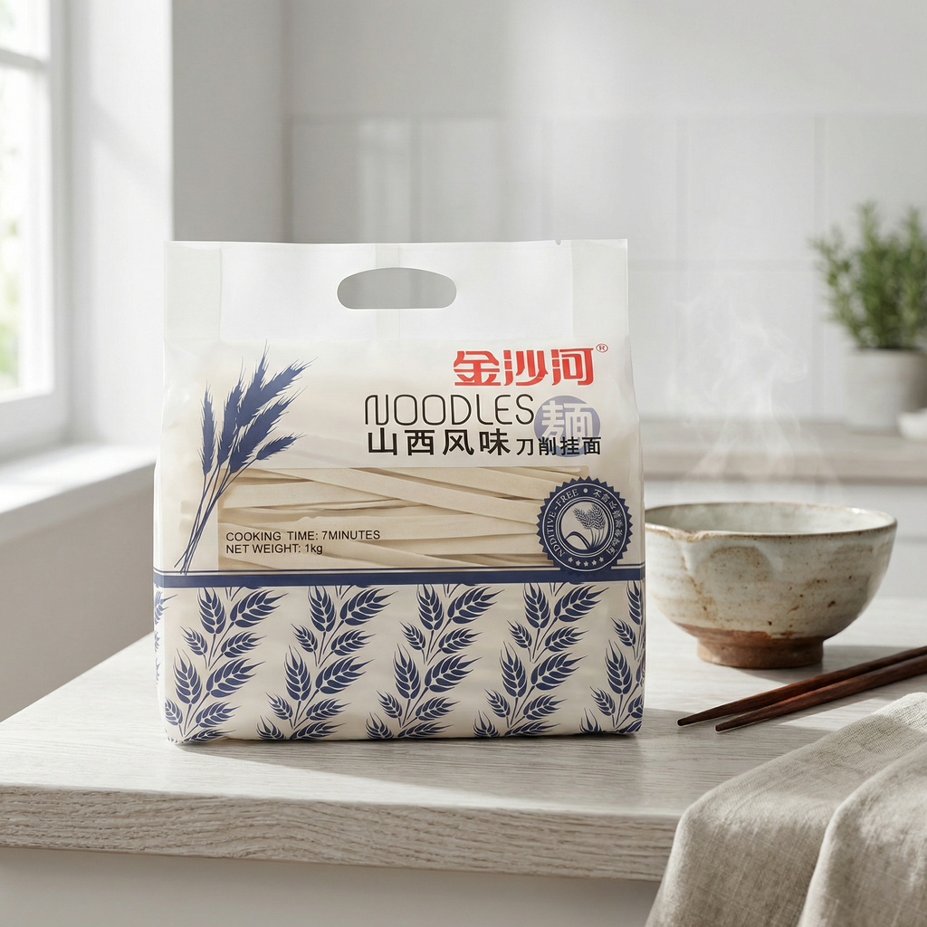 Jin Sha He Nouilles coupées au couteau au style Shanxi - 1 kg