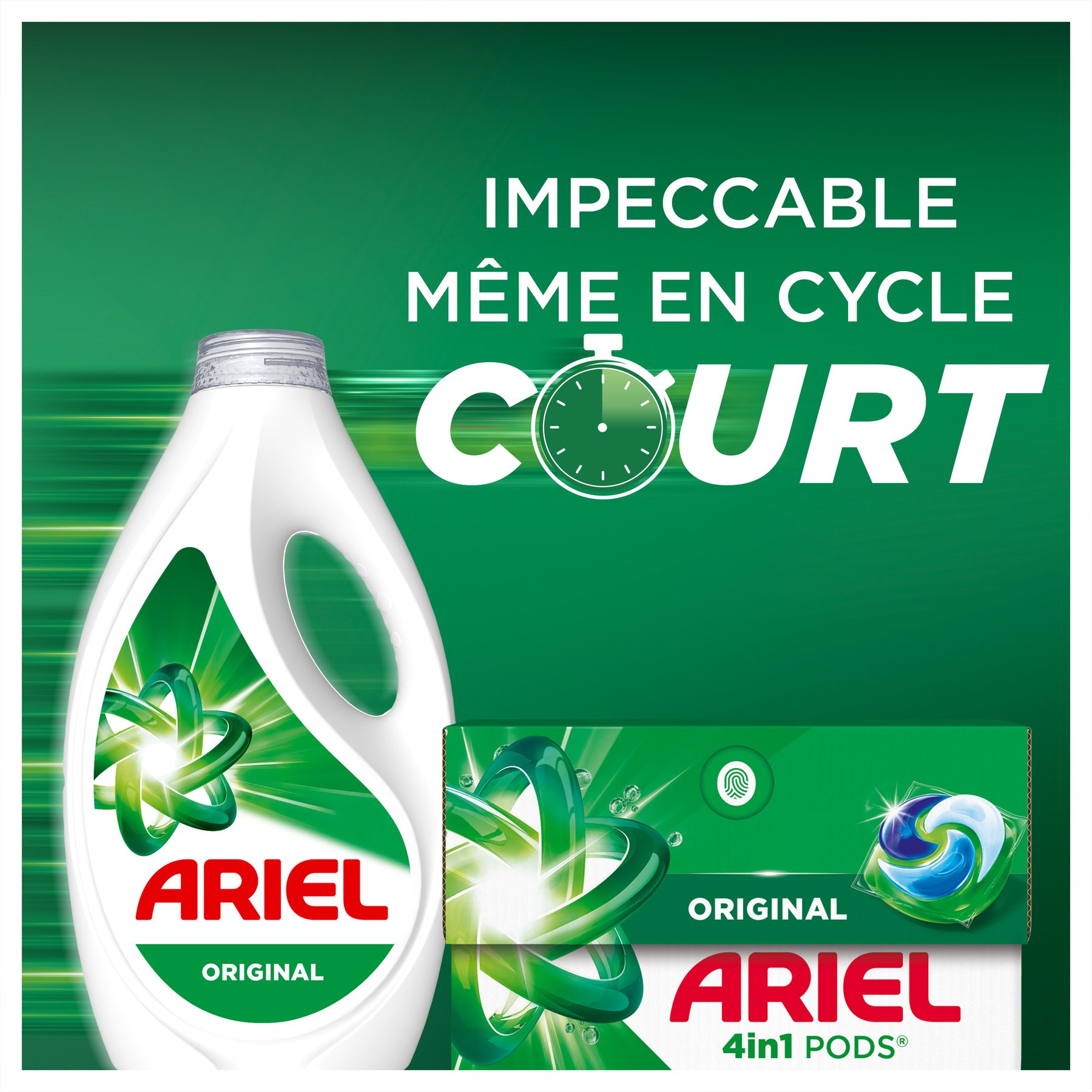 Ariel Lessive liquide Original, 40 lavages, 1,8 L