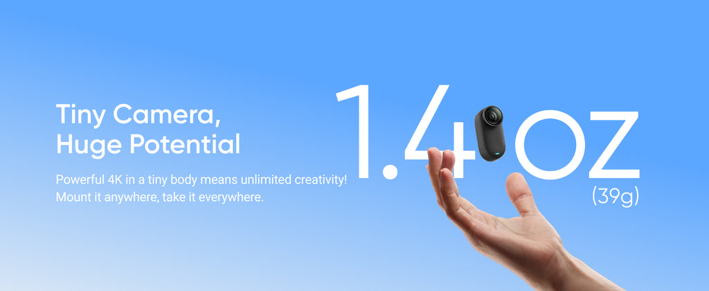 Insta360 GO 3S 128 Go - Mini caméra 4K portable, prises de vue POV à main levée, fixation partout, stabilisation, autonomie de 140 minutes, étanche jusqu'à 10 m, montage par IA, Apple Find My, noir, pour vlogs, voyages et activités de plein air