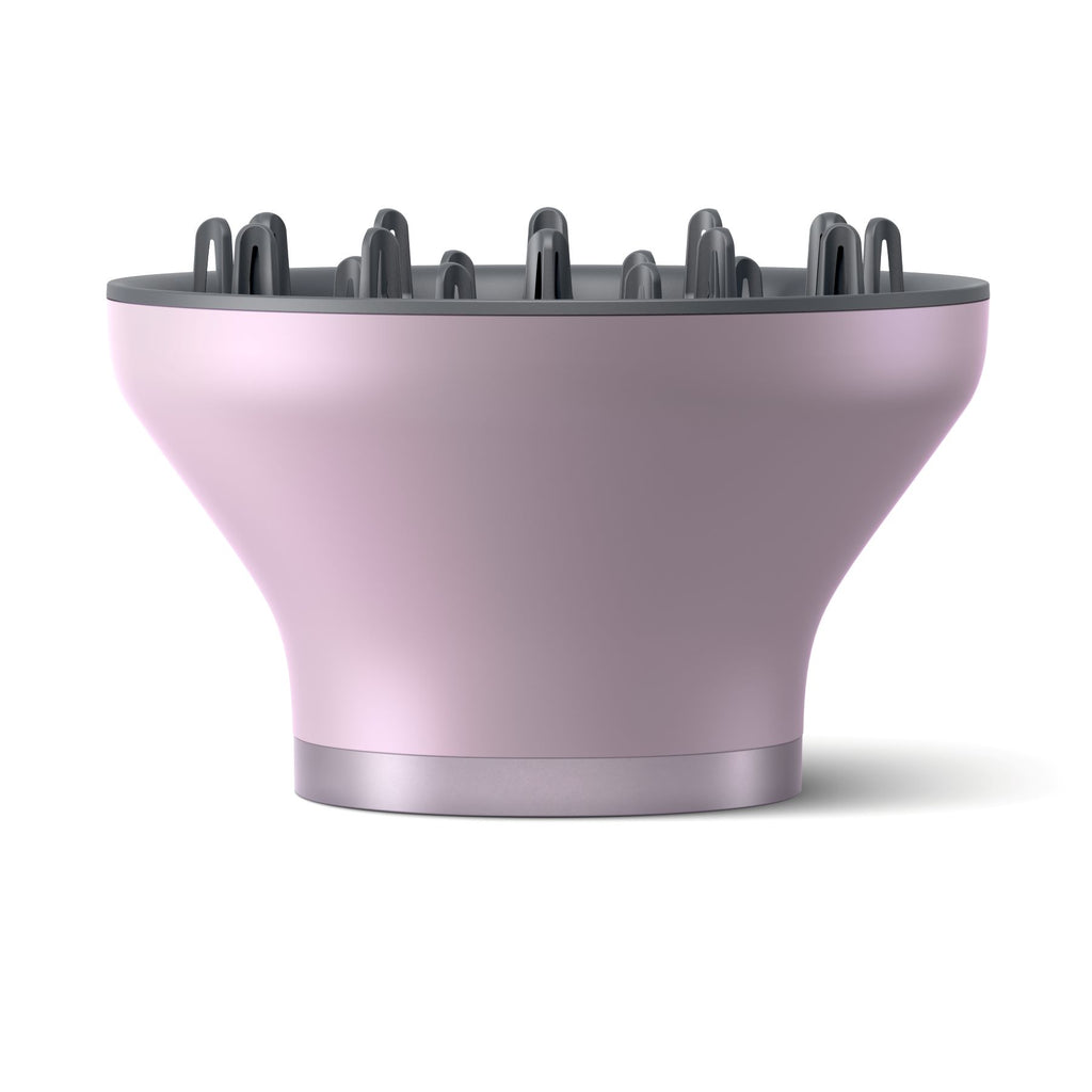 PHILIPS Série 7000 BHD723/10 Sèche-cheveux avec technologie ThermoShield Advanced, protection contre la chaleur extrême, ions minéraux pour réduire les dommages causés par les UV, concentrateur et diffuseur - Gris
