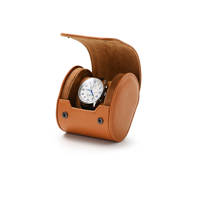 Oirlv Boîte de rangement pour montres 1-2 emplacements avec coussin, pochette pour