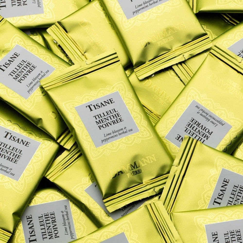 Dammann Frères Tisane tilleul et menthe verte 24 sachets 48 g