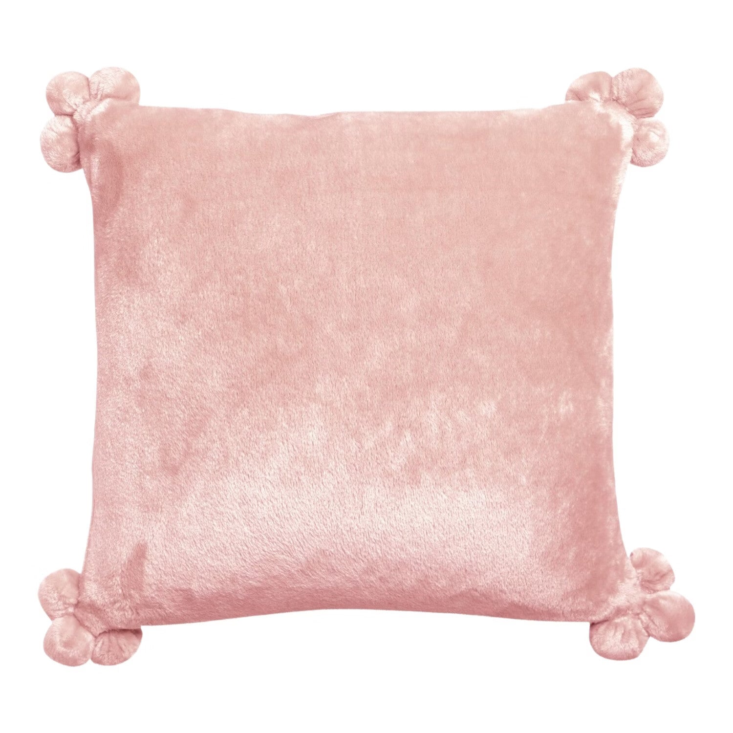 Housse de coussin tender pompons aubepine