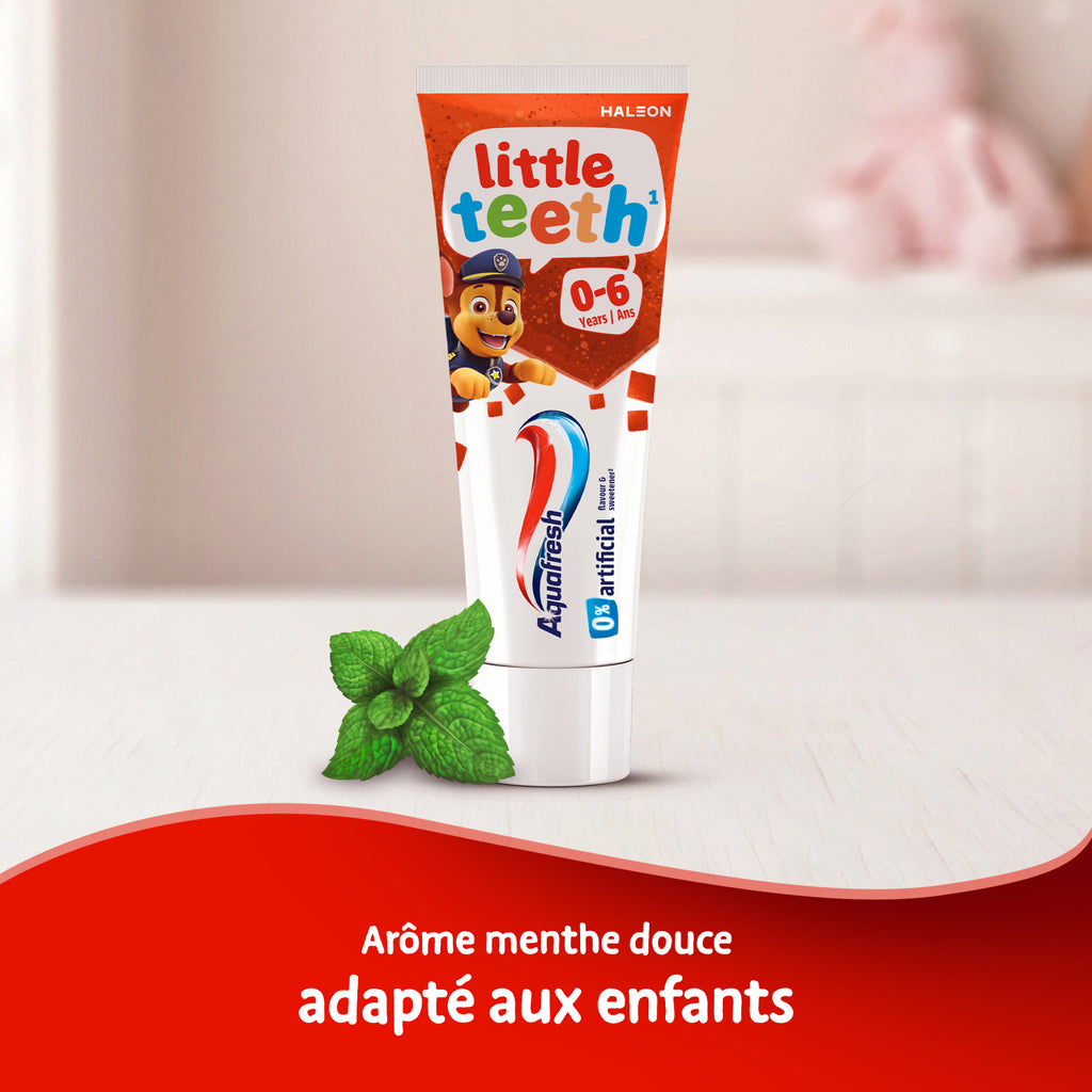 AQUAFRESH Little Teeth - Dentifrice 0-6 Ans Pat Patrouille - 50ml