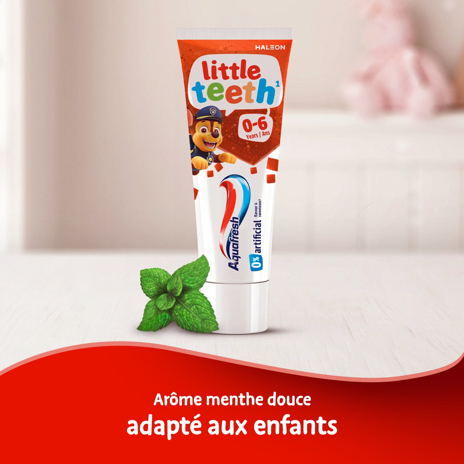 AQUAFRESH Little Teeth - Dentifrice 0-6 Ans Pat Patrouille - 50ml