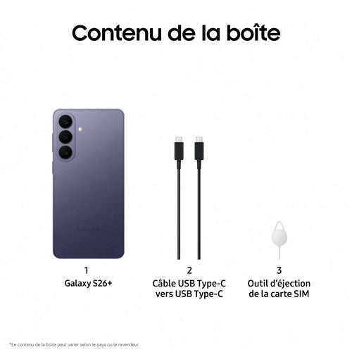 Samsung Galaxy S26+ AI Smartphone 256 Go Violet