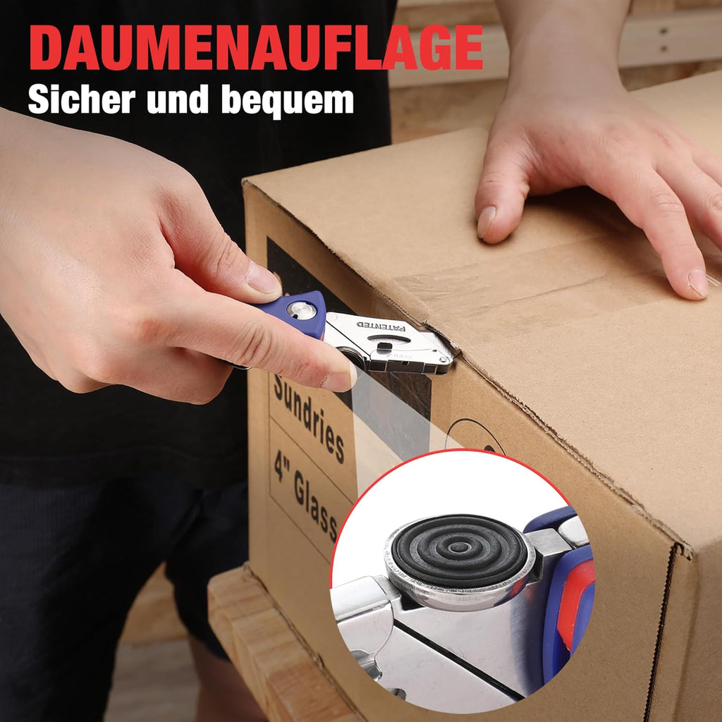 WORKPRO Couteau utilitaire à tapis pliant avec 5 lames de rechange