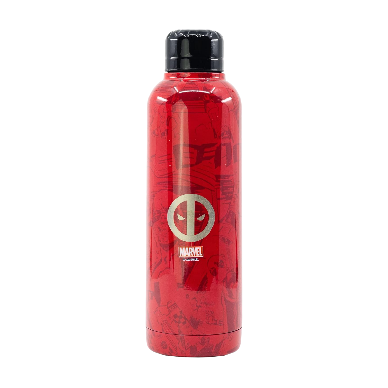 Stor Marvel Gourde isotherme en acier inoxydable motif Deadpool rouge - 515 ml