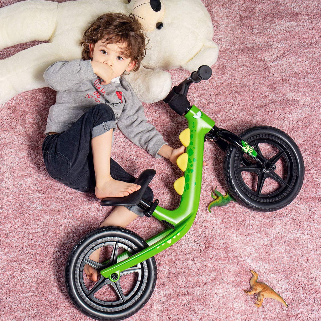 RoyalBaby Draisienne Dinosaure 12 Pouces Vert, Poids Net 2.6 kg