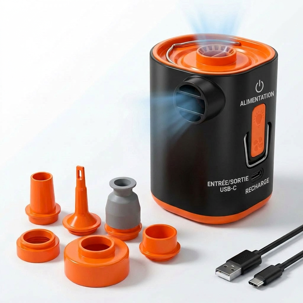 Mini Pompe à Air Extérieure Porbi 30W H5, Orange
