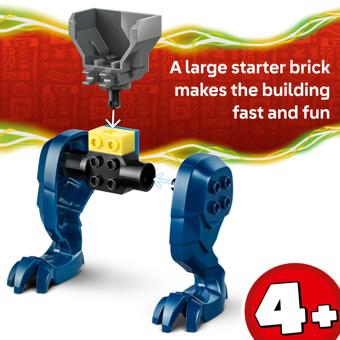 LEGO Ninjago 71853 Pack de Combat Méca Dragon de Jay 435 Pièces