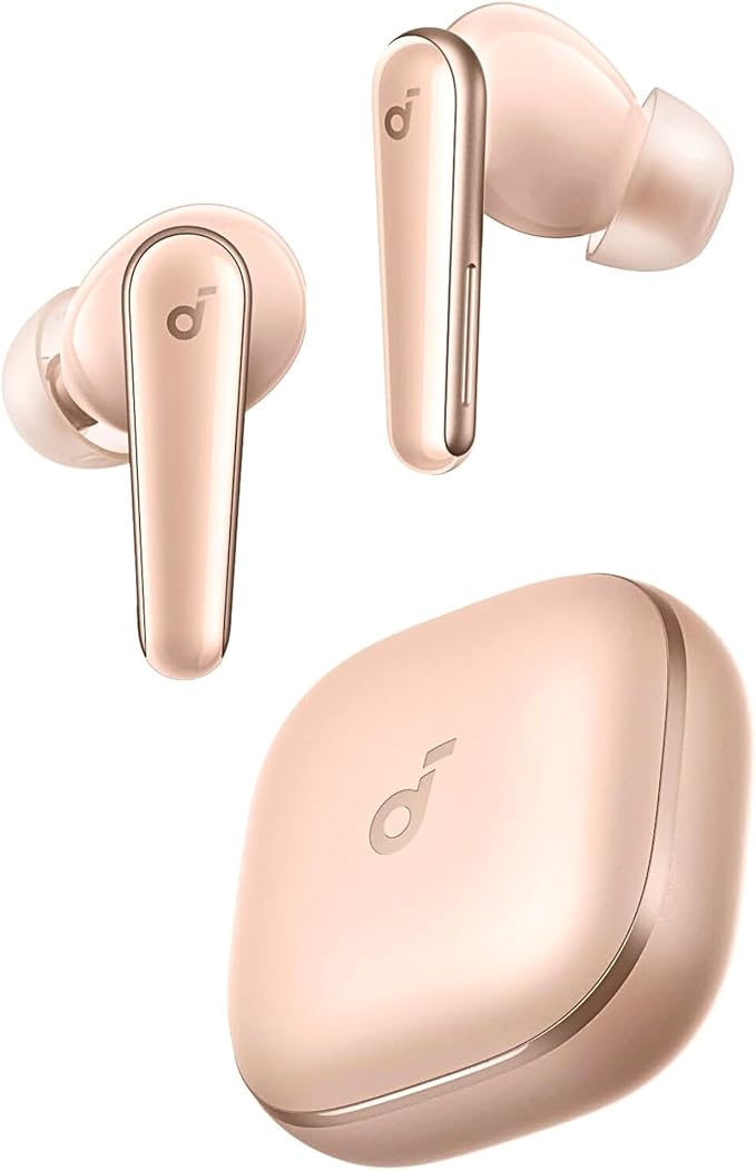 Soundcore Liberty 5 par Anker - Écouteurs sans fil, réduction de bruit adaptative, 2x meilleure réduction vocale, charge rapide, audio Dolby, appels clairs avec 6 micros et IA