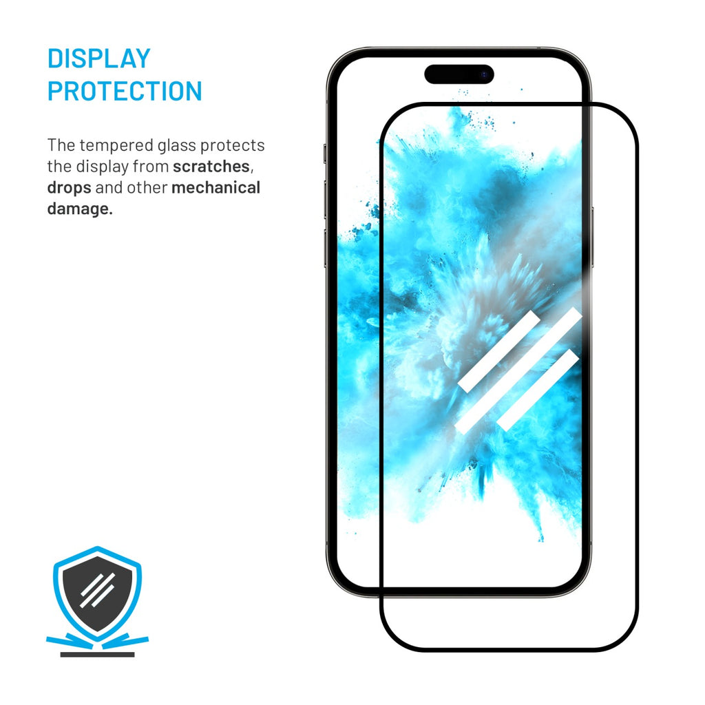 FIXED Verre trempé Full Cover (couverture intégrale) 2,5D pour Xiaomi Redmi A5 - Noir