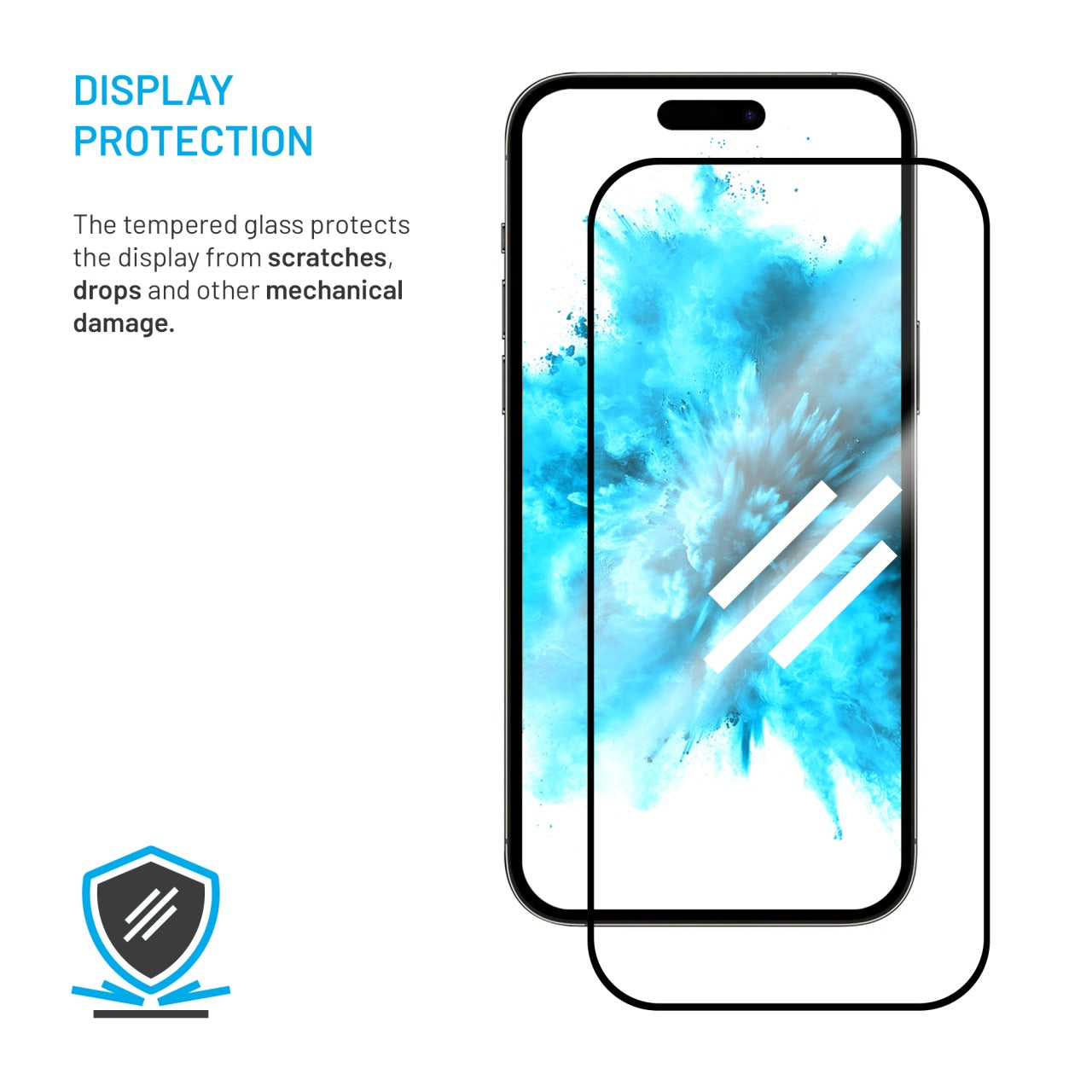 FIXED Verre trempé Full Cover (couverture intégrale) 2,5D pour Xiaomi Redmi A5 - Noir