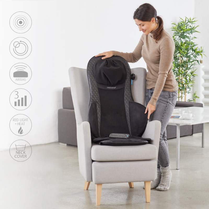 Medisana MCG 820 Coussin de massage Shiatsu gel - Noir
