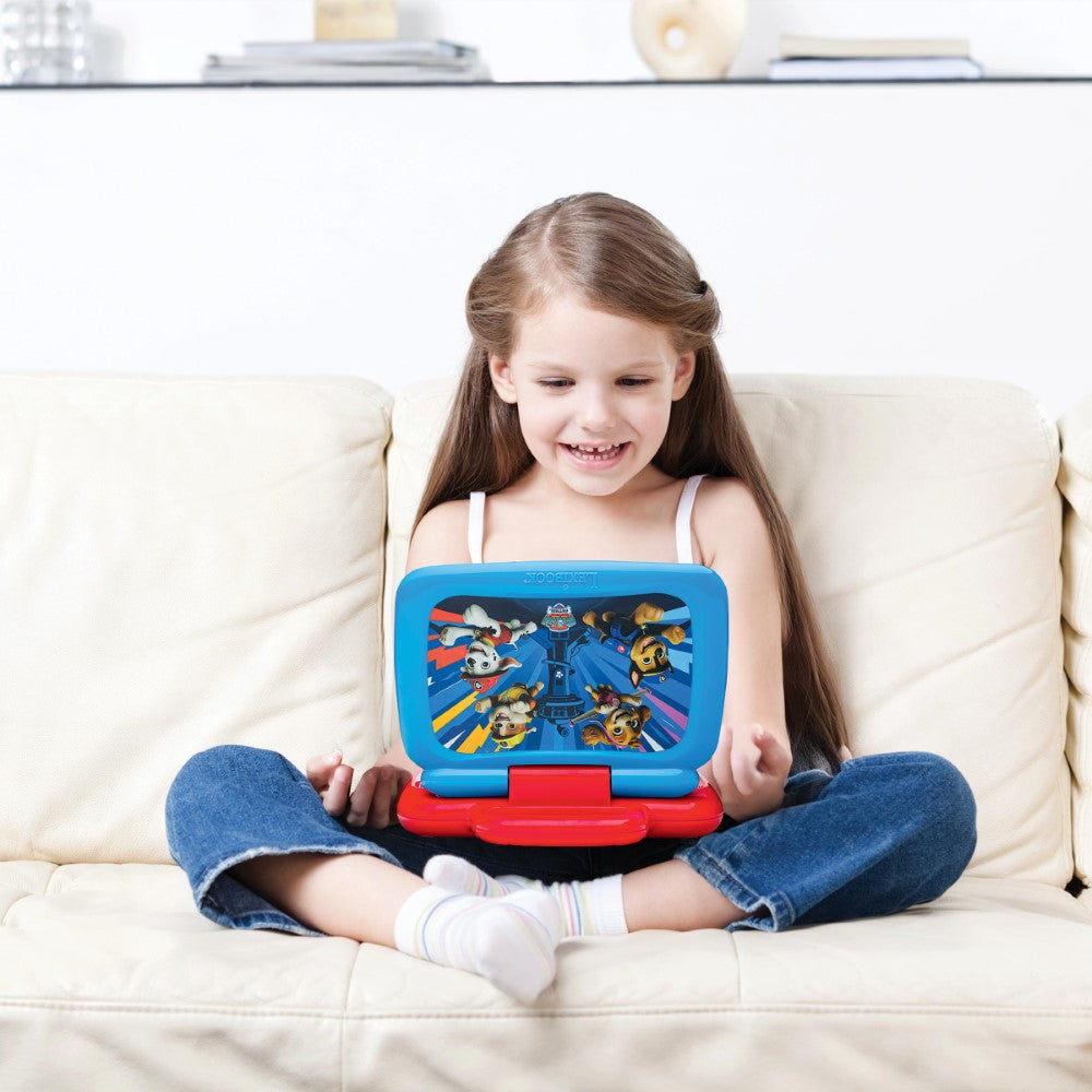 Lexibook Ordinateur éducatif Bilingue La Pat’ Patrouille – 100 activités (50 dans chaque langue) Français/Anglais