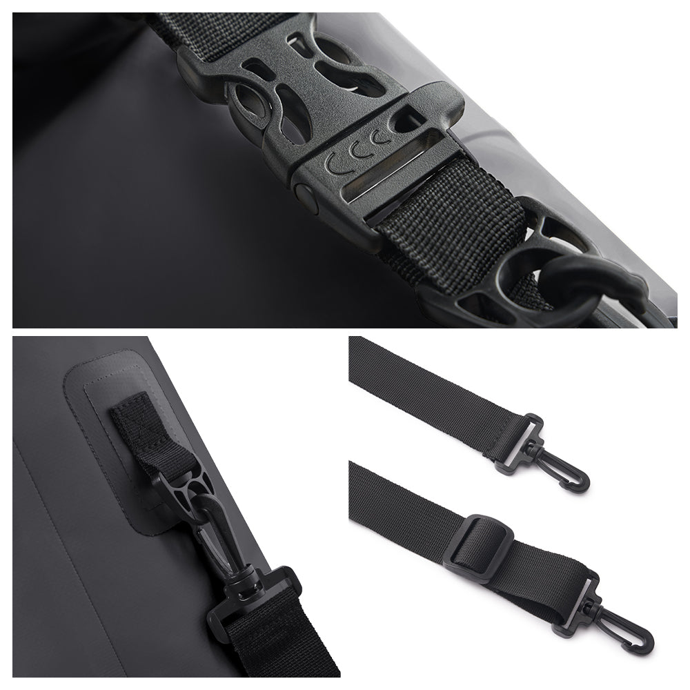 PELLIOT Sac étanche Unisexe Sports Aquatiques – Élégant et entièrement submersible, Noir obsidienne 10 L