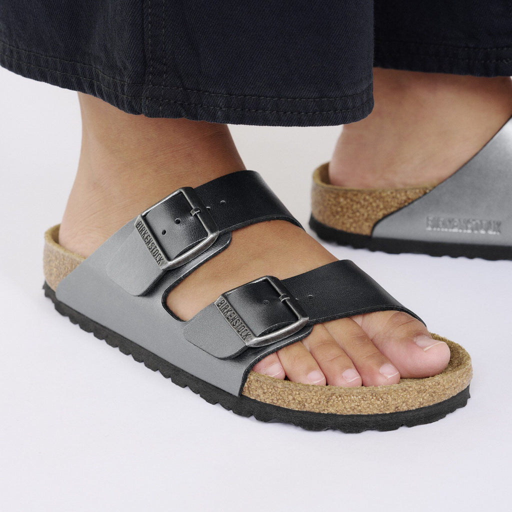 Birkenstock Arizona Birko Flor Femme (Étroit) Noir
