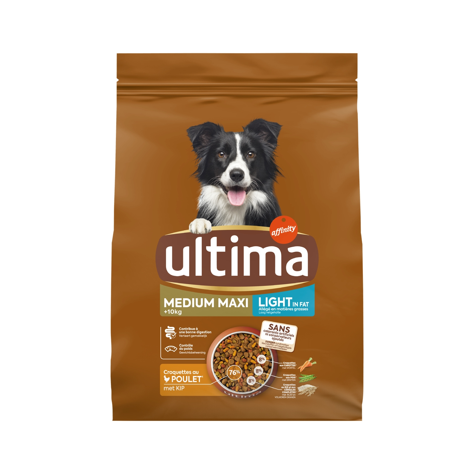 ULTIMA Nourriture pour Chien Maxi Moyen Légère Poulet 2 kg