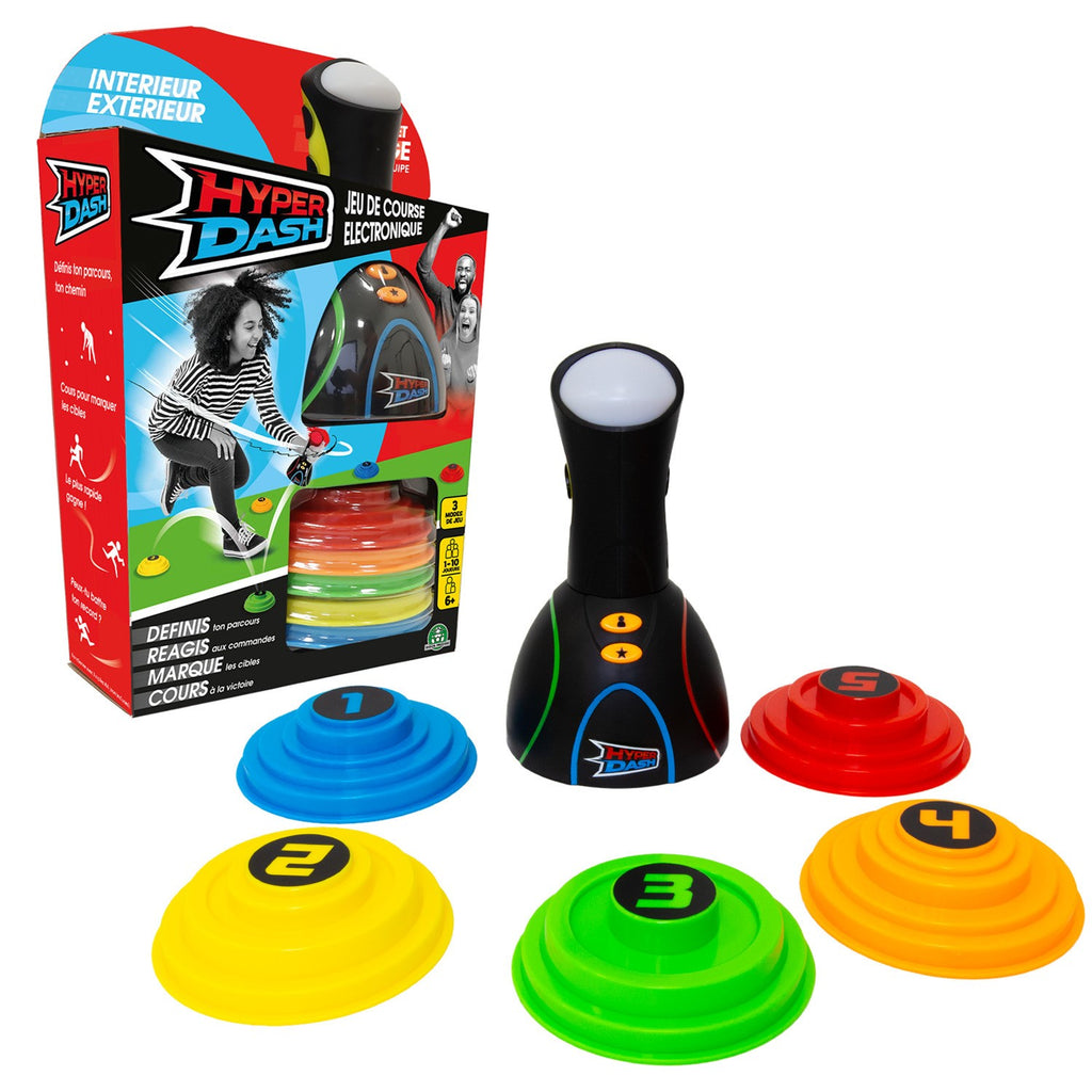 HYPER DASH Hyper Dash, Jeu de courses et réflexes, Intérieur et extérieur, Solo ou Multijoueurs, Pour les enfants à partir de 6 ans, HYP00