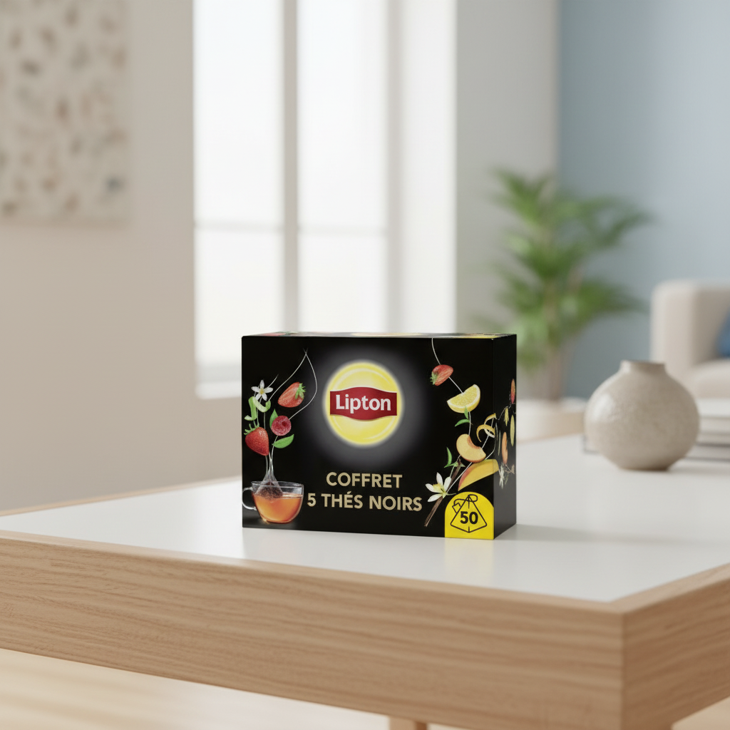 Lipton Coffret de thés parfumés, 50 sachets, 82 g
