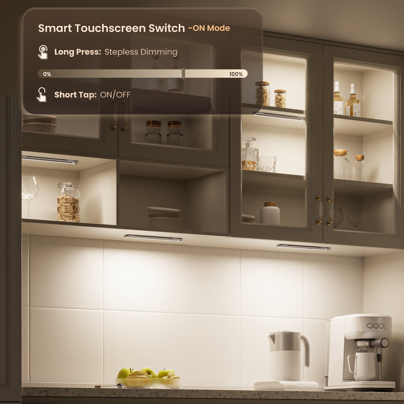 Yeelight A30 Lot de 2 éclairages d'armoire ultra-fins à synchronisation intelligente