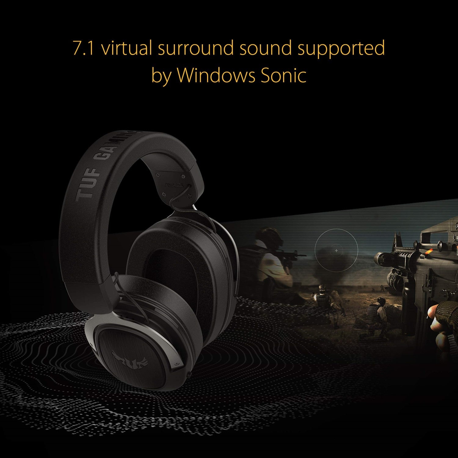 ASUS TUF H3 Casque Gaming Filaire - Gun Metal