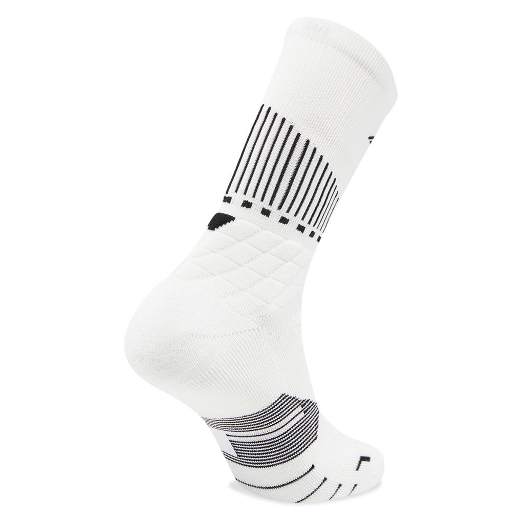 LI-NING Chaussettes mi-longues de basket-ball résistantes, confortables et respirantes blanc XL