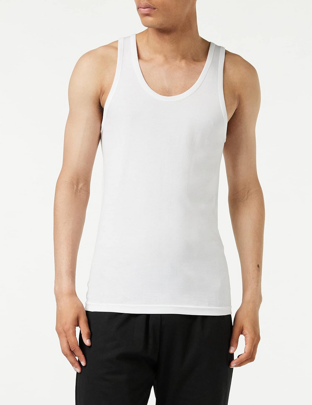 EMINENCE Débardeur homme Pur Coton Premium Lot de 4, Blanc-Blanc-Blanc-Blanc