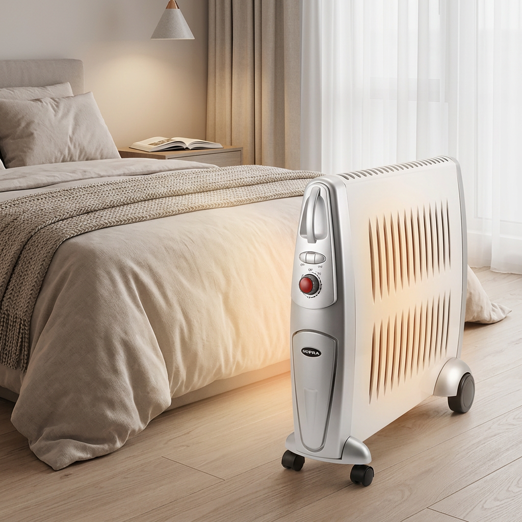 SUPRA Ceramino 1503 Radiateur en céramique 1500 W Chauffage portable 3 niveaux de puissance 0,7 L Humidificateur Protection de sécurité antigel
