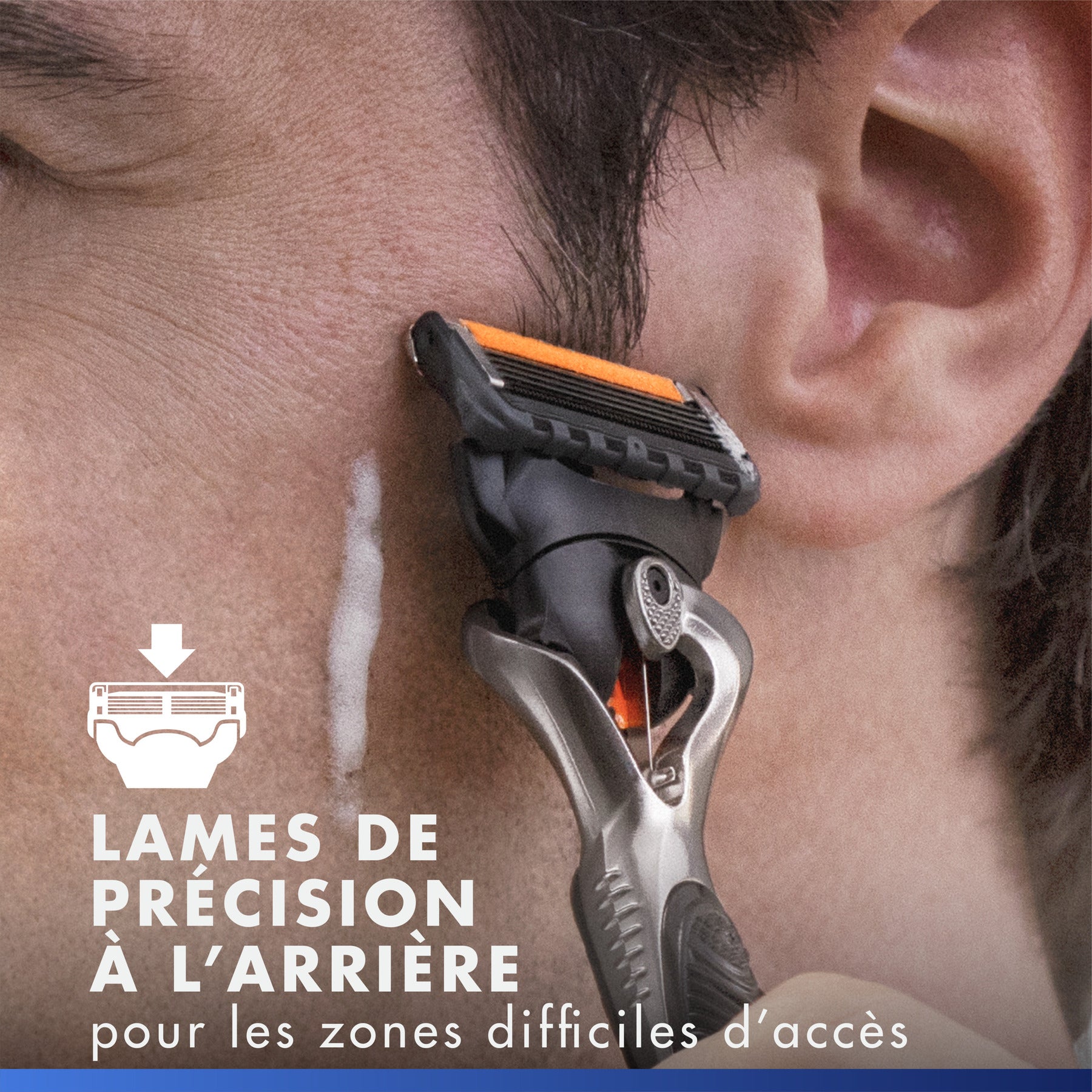 Gillette Lames de Rasoir Homme Proglide, Pack de 6 | Cartouche Dotée de la Bande Lubrifiante x2, Ultra Affutées, Longue Durée, en Acier Inoxydable, 1 Recharge Jusqu’à 30 Rasages