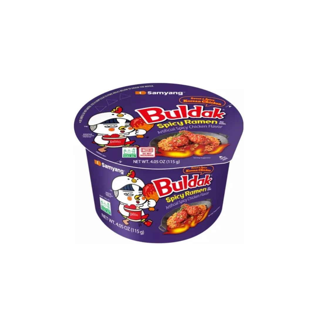 Samyang Ramen en bol Hot Chicken (saveur poulet frit sucré et épicé) 115 g