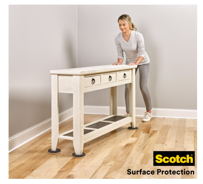 Scotch® Patin glisseur tout terrain adhésif Gris métal Ø 80 mm