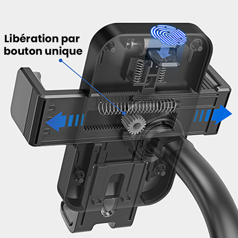 Support de téléphone de voiture à clip pour grille d'aération A2C, double verrouillage, anti-tremblement stable, opération à une main, serrage automatique, conception antidérapante