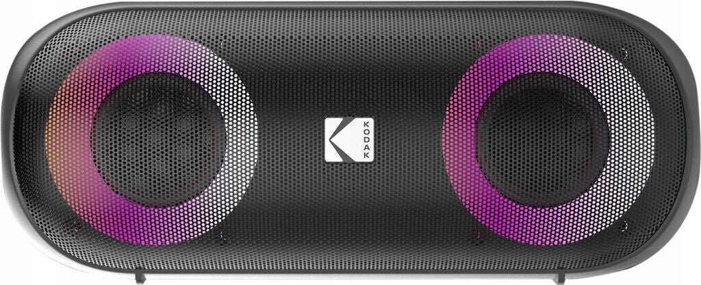Kodak Enceinte portable sans fil 2 x 10 W IPX6 - Batterie rechargeable : 7,4 V/2000 mAh