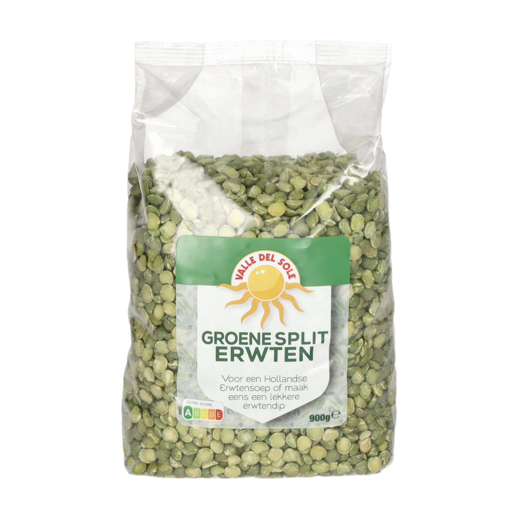 Valle Del Sole Pois cassés verts décortiqués - 900 g