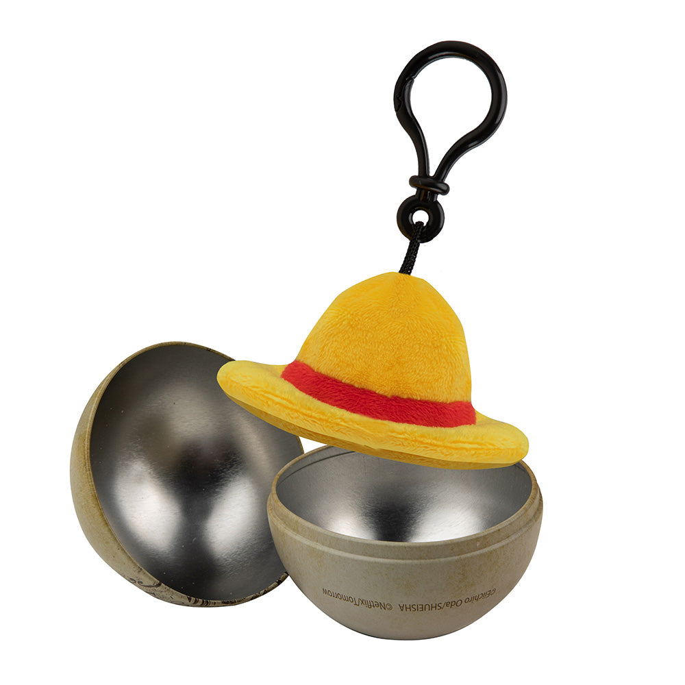 One Piece Porte-clés en Peluche Monkey D Luffy Décoration de Noël Sapin de Noël Décoration à Suspendre Charms de Sac Pendentif Chapeau Cosplay Anime Cadeau pour Fête des Fêtes