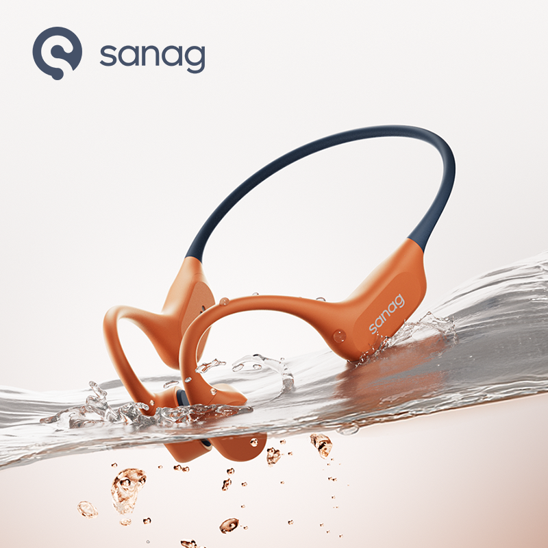 Sanag B77S Pro Max Écouteurs de natation à conduction osseuse IPX8, 64 Go - Gris