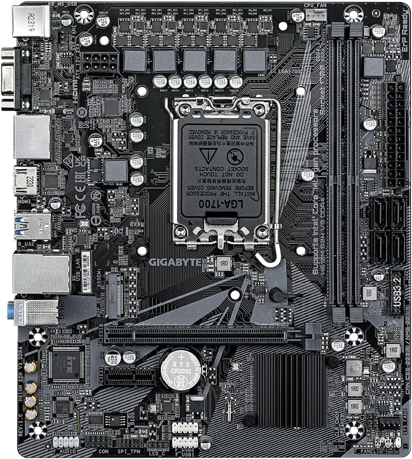 GIGABYTE Carte mère MB H610 S1700 MATX H610M S2H V3 DDR4