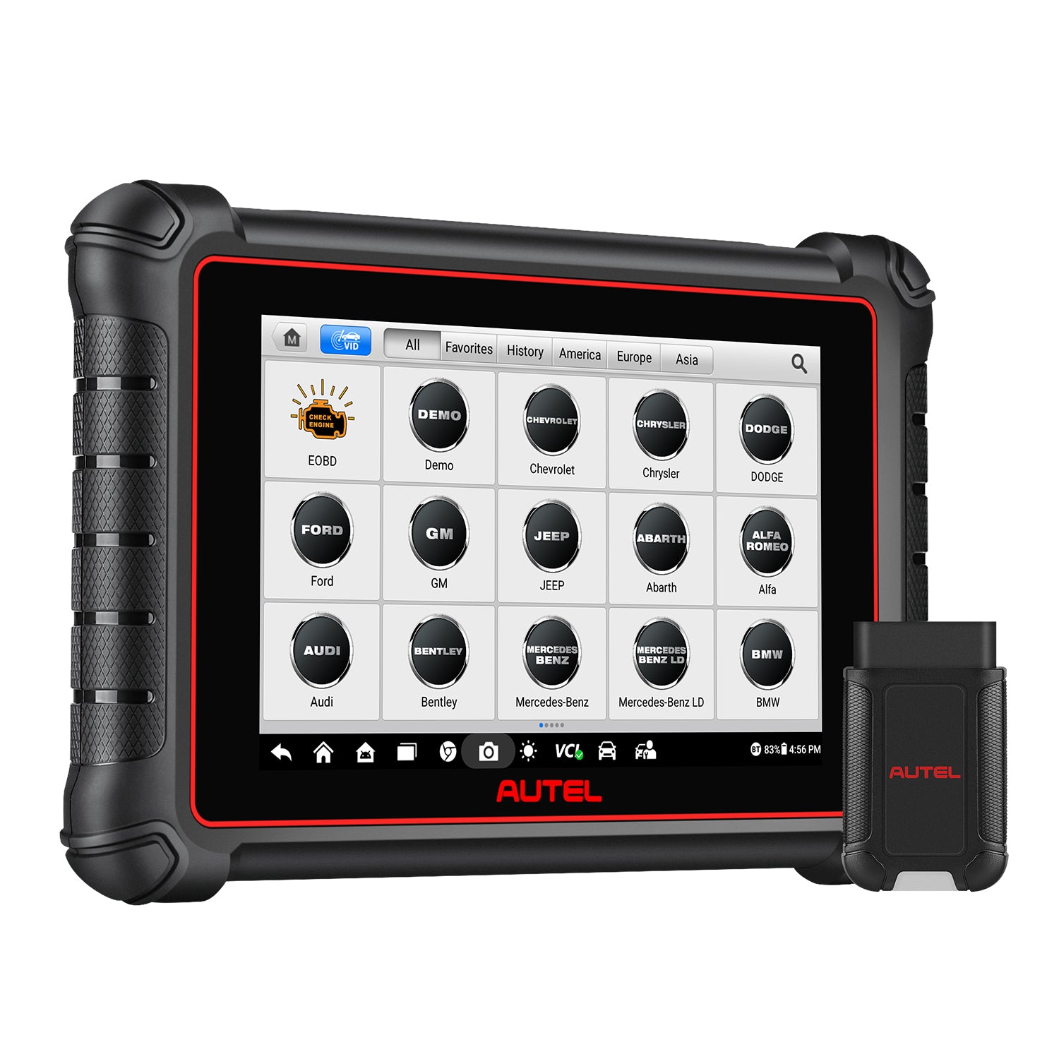 Autel MaxiCOM MK900-BT / MK900BT Scanner de diagnostic sans fil DoIP/CAN avec scanner de défauts (FD), test actif et diagnostic complet OEM